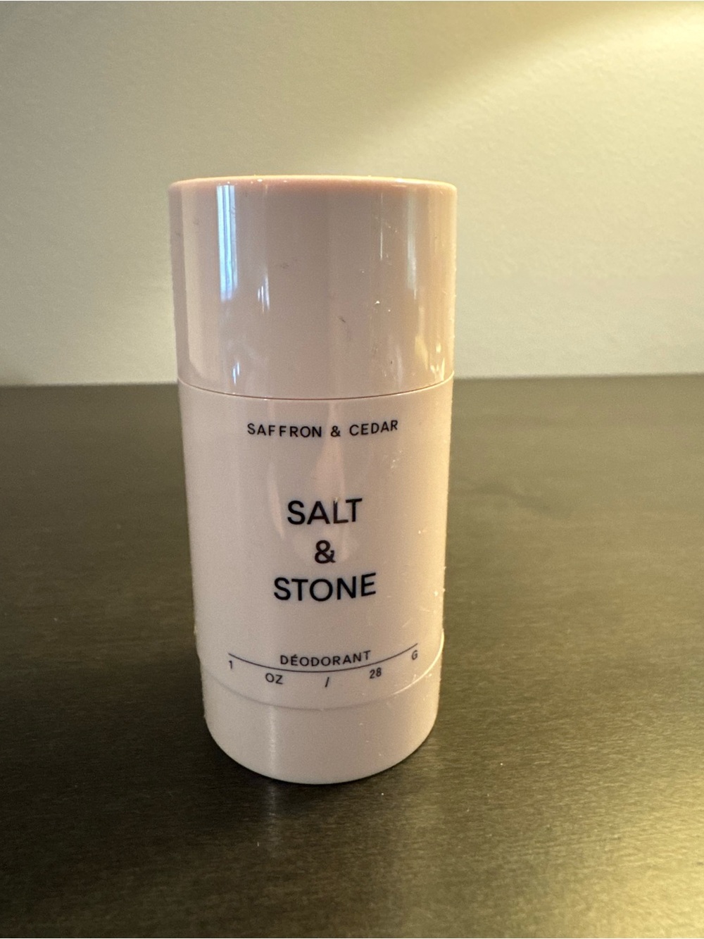 Salt & Stone Saffron & Cedar Deodorant 1 oz 30 ml Travel Size NEW